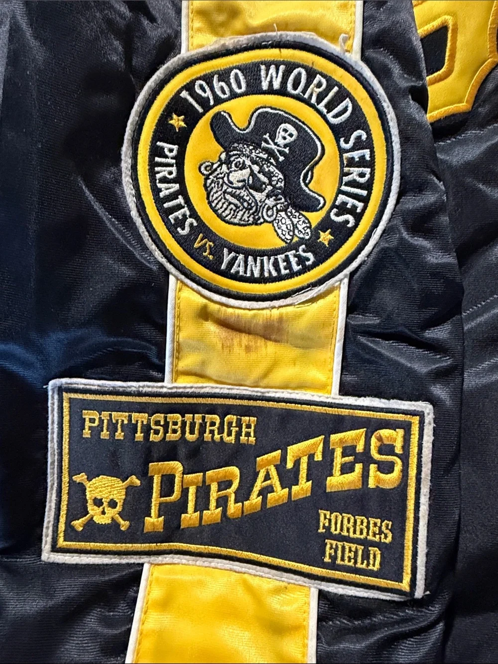 1960’s Pittsburgh Pirates Black & Yellow Varsity Jacket - Official Team Style